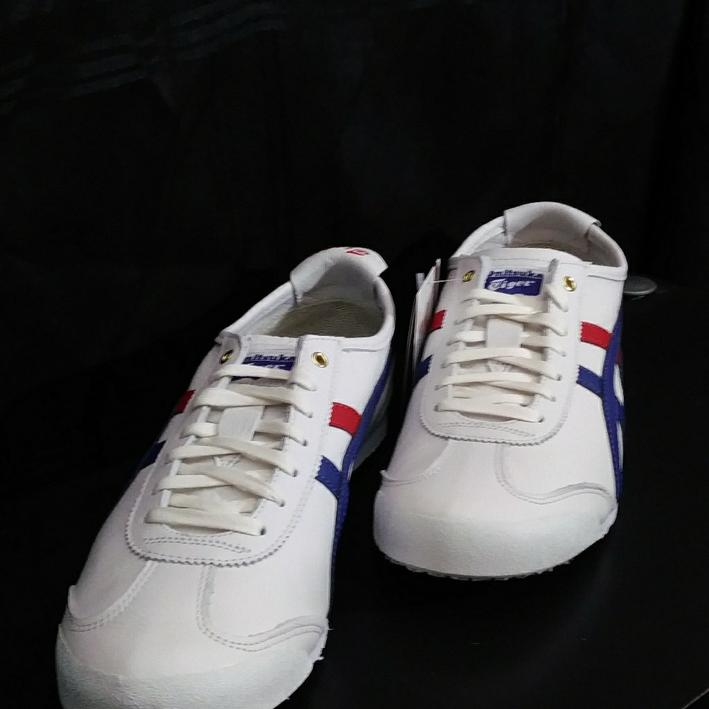 NIB! Onitsuka Tiger Mexico 66 Wht/Drk Blue Unisex - Picture 4 of 8